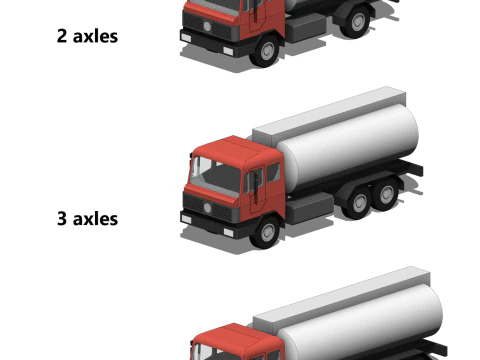 Tanker Truck - Revit Family 3D Model