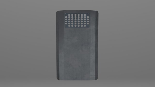 Metal shockproof shield 3D Model .c4d .max .obj .3ds .fbx .stl .blend 