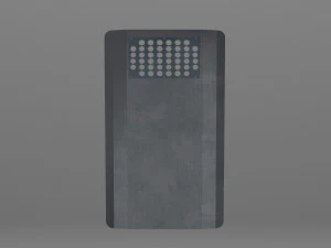 Pelindung logam tahan guncangan Model 3D