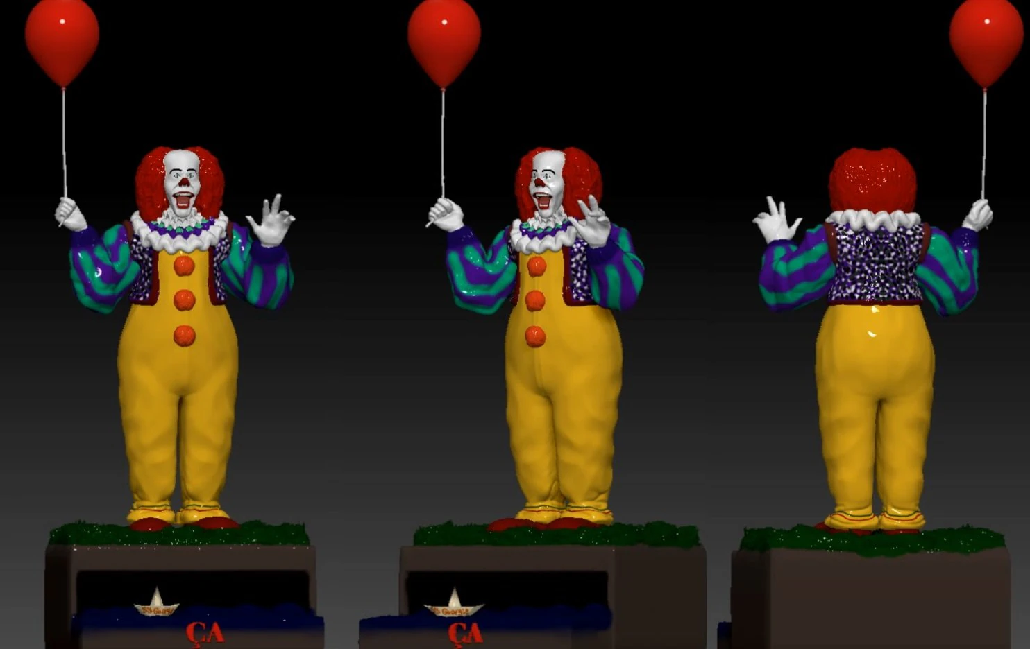 it 1990 - fanart - 3D Print Model .c4d .max .obj .3ds .fbx .stl .blend 
