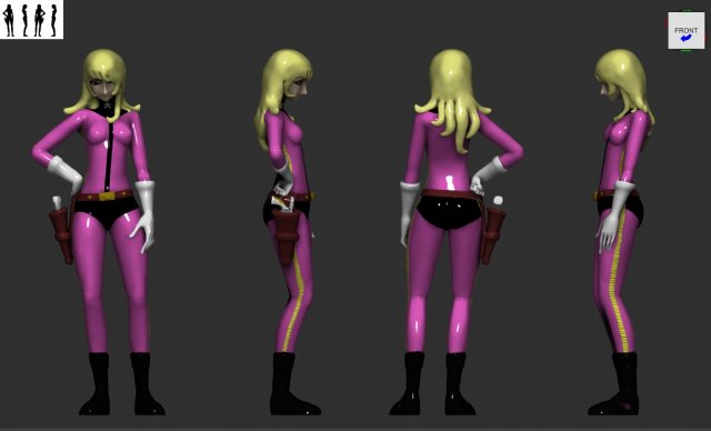 kei yuki - nausica - albator78 3D-Druckmodell .c4d .max .obj .3ds .fbx .stl .blend 