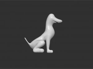 Simpsons little santa 3D Print Model