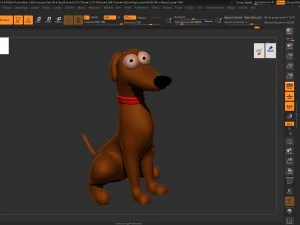 Simpsons little santa 3D Print Model