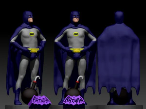 Batman 1966 -Adam West- 3D Print Model