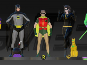 Batman 1966 -Adam West- 3D Print Model