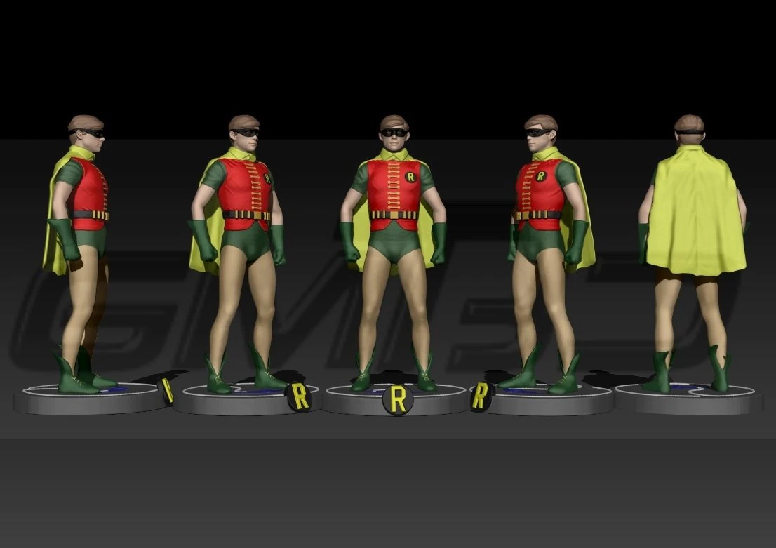 Robin 1966 - Burt Ward- 3D Print Model .c4d .max .obj .3ds .fbx .stl .blend