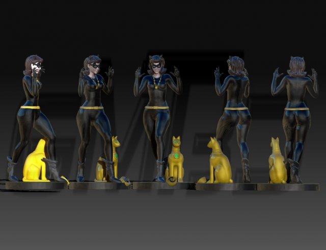 CATWOMAN 66 -LEE MERIWETHER- Modèles 3D en vedette .c4d .max .obj .3ds .fbx .stl .blend 
