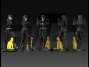 ЖЕНЩИНА-КОШКА 66 -ЛИ МЕРИВЕЗЕР- 3D Принт Модель