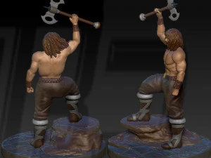 Barbarian 3D Print Model