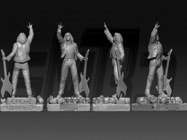 Eddie Munson Model Cetak 3D .c4d .max .obj .3ds .fbx .stl .blend