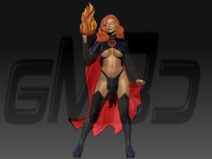 -X-Men- Madelyne Pryor The Queen Goblin 3Dプリントモデル