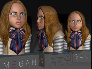 M3GAN bust 3D Print Model