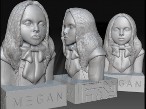 M3GAN bust 3D Print Model