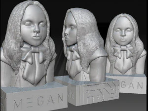 M3GAN bust 3D Print Model