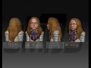 M3GAN bust 3D Print Model