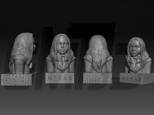 M3GAN bust 3D Print Model