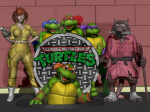 Diorama TMNT cartoon 87 3D Print Model