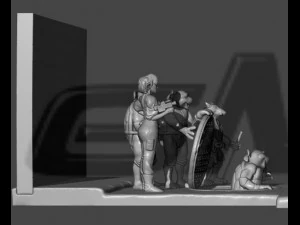 Diorama TMNT cartoon 87 3D Print Model