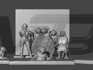 Diorama TMNT cartoon 87 3D Print Model