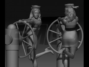 Sailor woman Model Cetak 3D