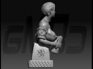 Pretty Fraulein oktoberfest Bust 3D Print Model