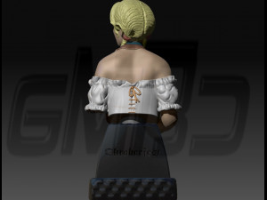 Pretty Fraulein oktoberfest Bust 3D Print Model