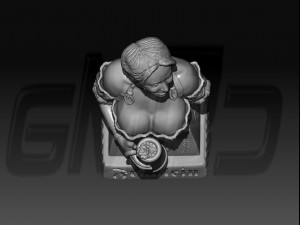 Pretty Fraulein oktoberfest Bust 3D Print Model