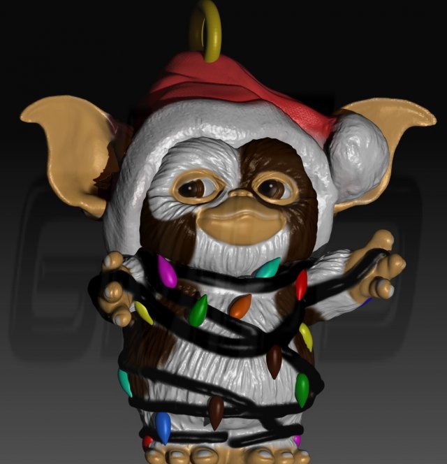 GIZMO Christmass ornament Model Cetak 3D .c4d .max .obj .3ds .fbx .stl .blend