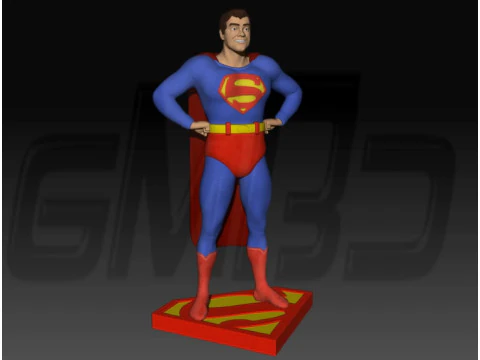 Superman &ndash; George Reeves z lat 50 Model do druku 3D