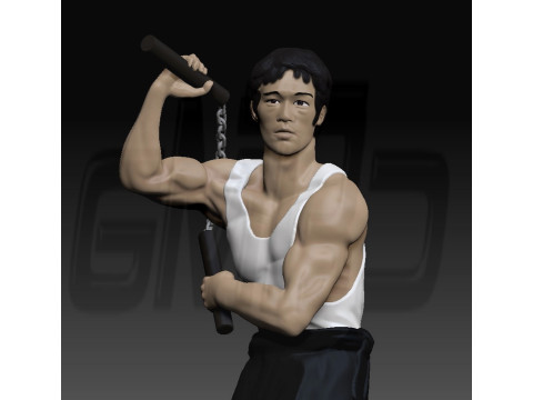 Bruce Lee Nunchaku 3D 打印模型