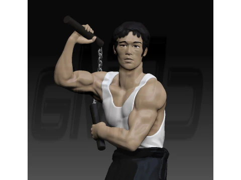 Bruce Lee Nunchaku 3D Print Model