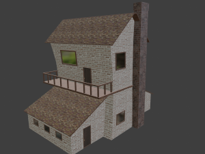 two story house 3D-Modell