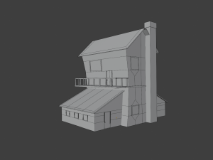 two story house 3D-Modell