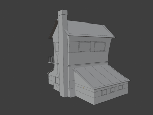 two story house 3D-Modell
