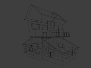 two story house 3D-Modell