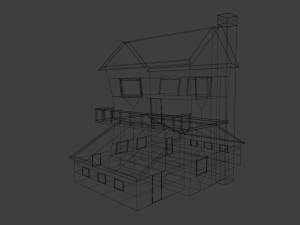two story house 3D-Modell