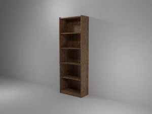 लंबा ओक बुकशेल्फ़ 3D मॉडल