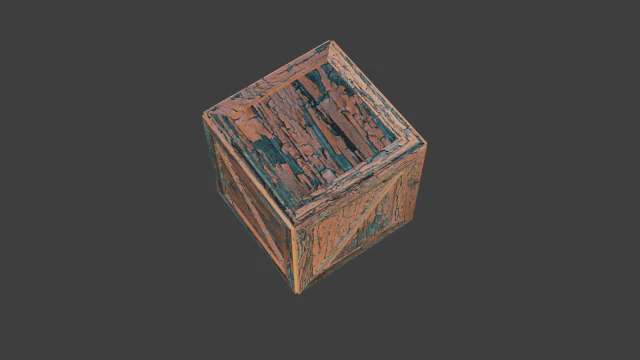 पुराना चौकोर टोकरा 3D मॉडल .c4d .max .obj .3ds .fbx .stl .blend 