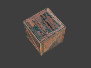 old square crate 3D-Modell