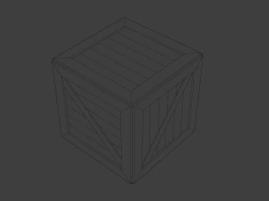 पुराना चौकोर टोकरा 3D मॉडल