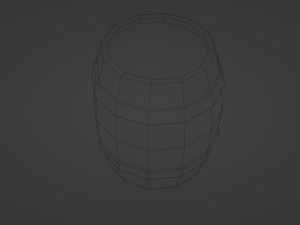 wooden barrel 1 3D 模型