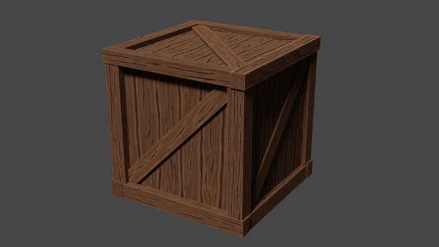 wood crate 3D Модель .c4d .max .obj .3ds .fbx .stl .blend 