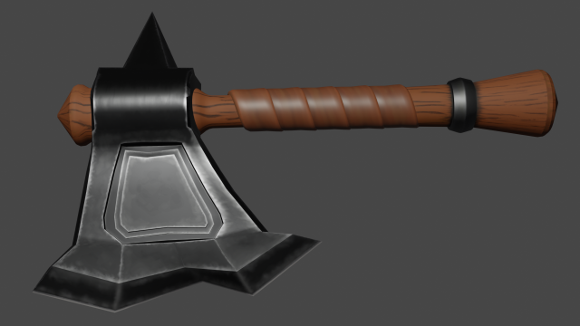 War Axe 3D-Modell .c4d .max .obj .3ds .fbx .stl .blend 
