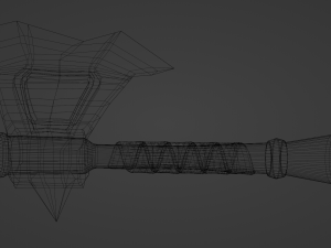 War Axe 3D-Modell