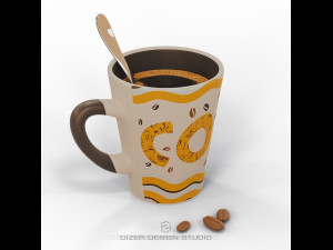 a cup of coffee 3D Model
