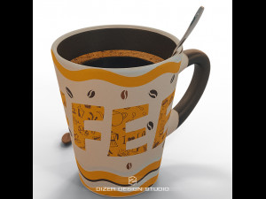 a cup of coffee Modelo 3D