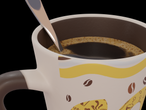 a cup of coffee Modelo 3D