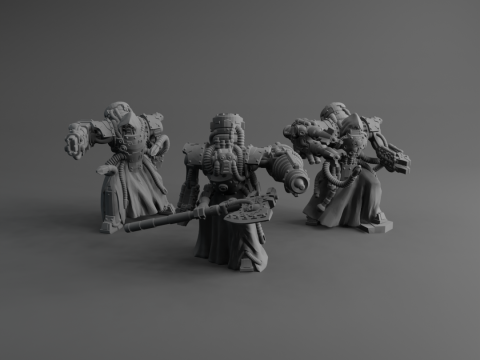 Tech-priest for destruction 3D Принт Модель