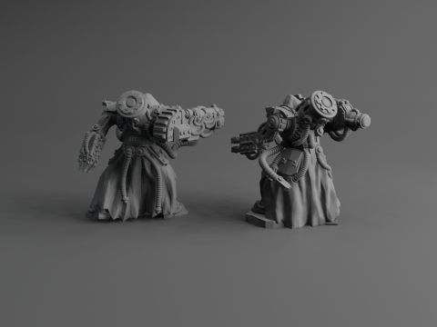 Tech-priest for destruction 3Dプリントモデル