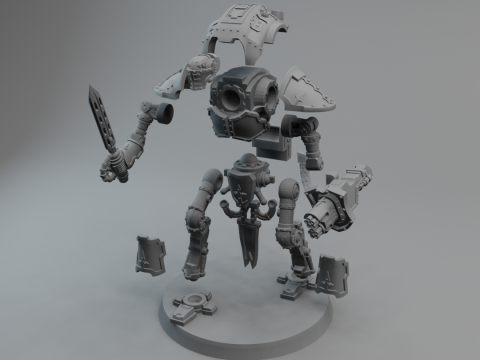 Mini Knight 4 3D Принт Модель